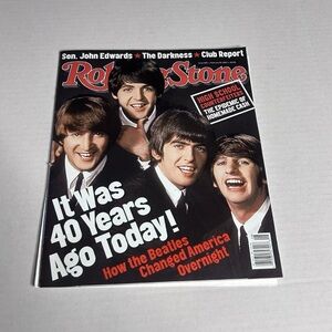 Rolling Stone Magazine Beatles 40th Anniversary Cover Feb 19 2004 Used